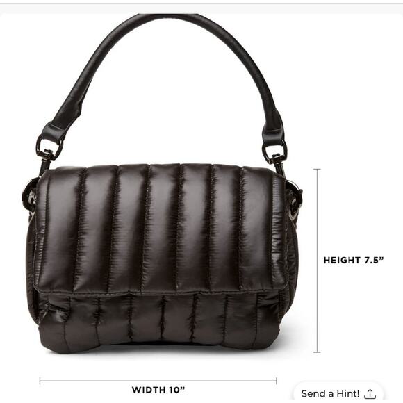 THINK ROYLAN Bar Bag In Shiny Black 3 Straps Versatile Whimsigoth Minimalist - Picture 2 of 11